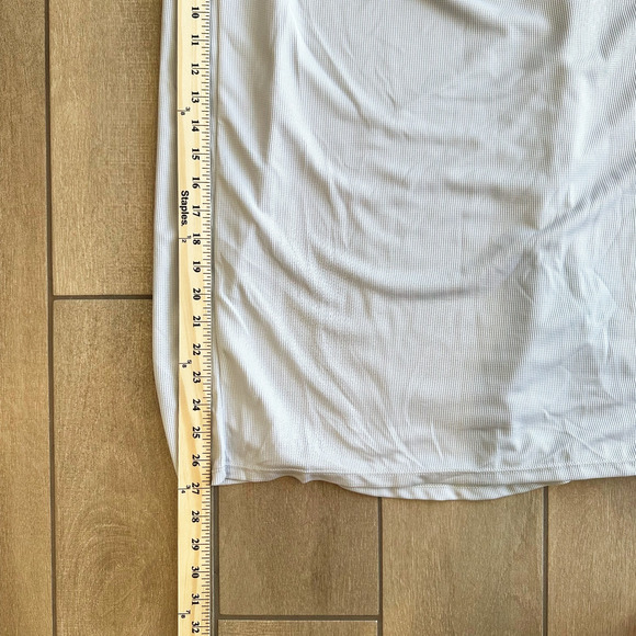 Halara Womens Wide Leg Jumpsuit XL Easy Peezy Wrap V-Neck Short Sleeve Crepe - Picture 8 of 9